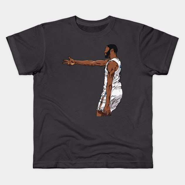 Mikal Bridges Sketch Kids T-Shirt by rattraptees